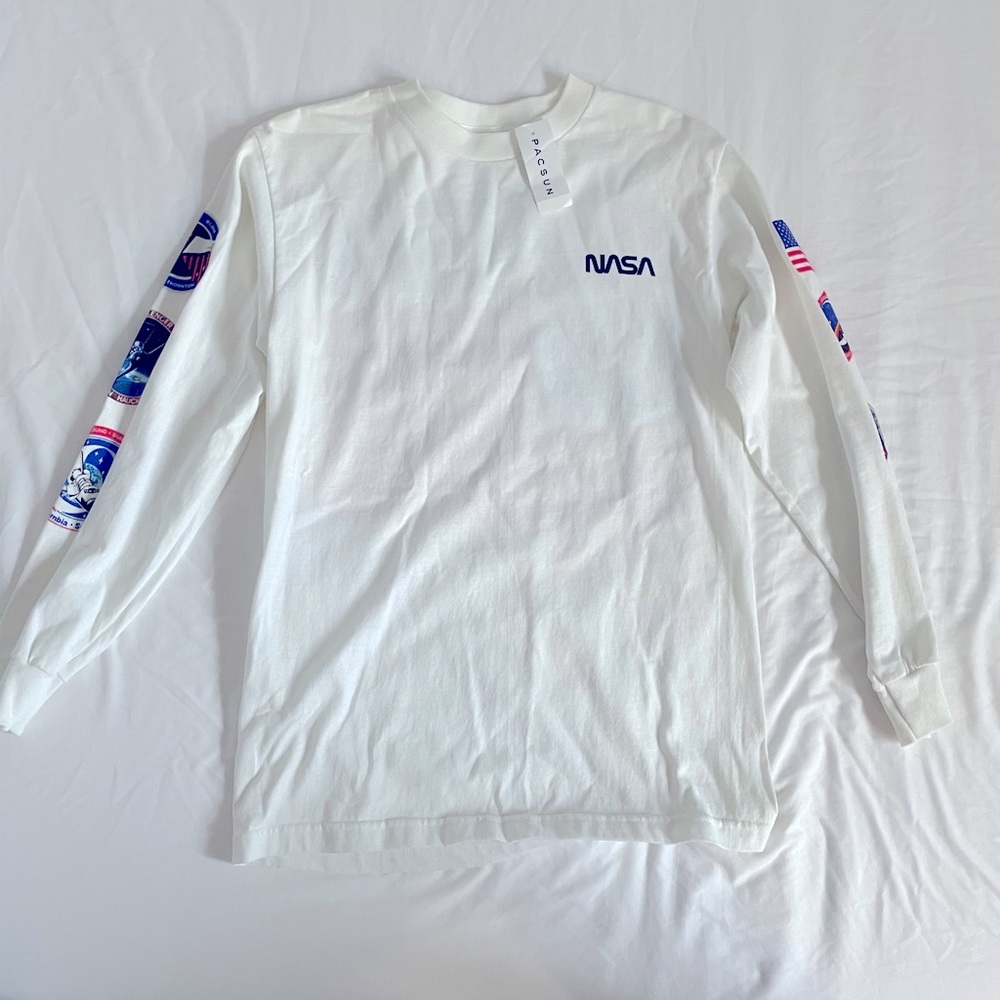 NASA white long sleeve